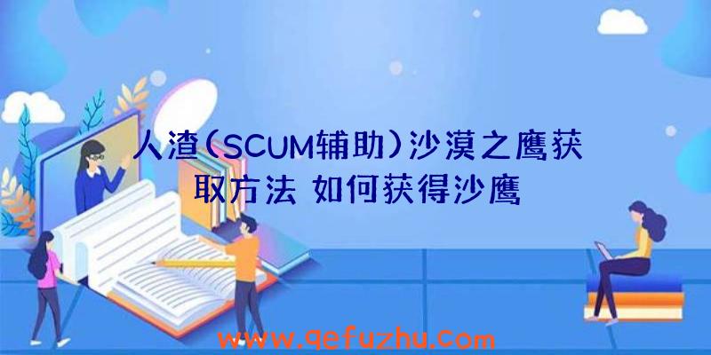 人渣(SCUM辅助)沙漠之鹰获取方法